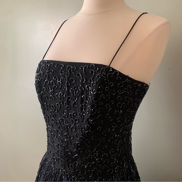 Cache Black Ombre beaded Prom Dress - Picture 7 of 10